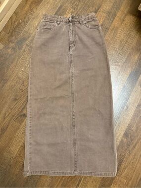 Paul Harris Design brown denim skirt